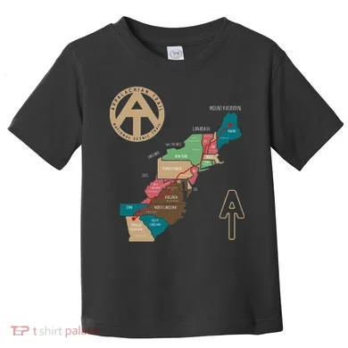 Appalachian Trail Hiking Map Toddler T-Shirt