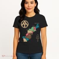 Appalachian Trail Hiking Map Women's T-Shirt thumb 4