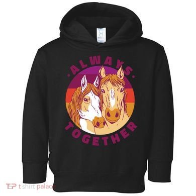 Always Together Horses Sunset Toddler Hoodie