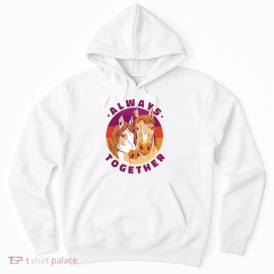Always Together Horses Sunset Hoodie
