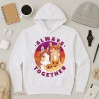 Always Together Horses Sunset Hoodie thumb 3