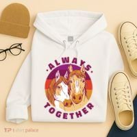 Always Together Horses Sunset Hoodie thumb 4