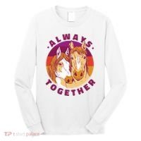 Always Together Horses Sunset Long Sleeve Shirt thumb 0