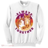 Always Together Horses Sunset Sweatshirt thumb 0
