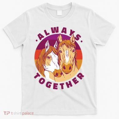 Always Together Horses Sunset T-Shirt