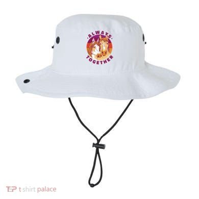 Always Together Horses Sunset Bucket Hat