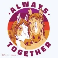 Always Together Horses Sunset Bucket Hat thumb 4