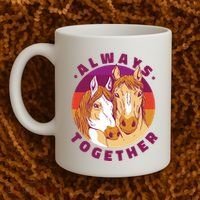 Always Together Horses Sunset Coffee Mug thumb 2
