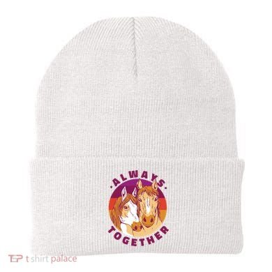 Always Together Horses Sunset Beanie