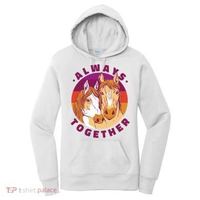 Always Together Horses Sunset Women's Hoodie