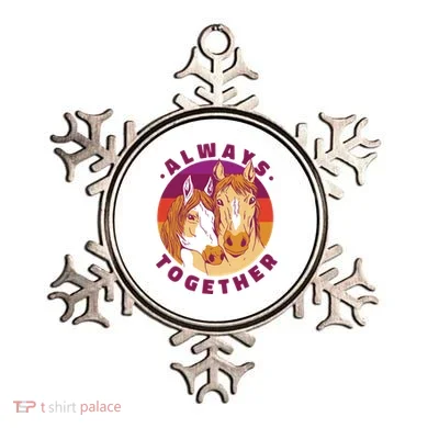 Always Together Horses Sunset Ornament