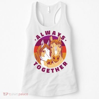 Always Together Horses Sunset Women's Tank Top