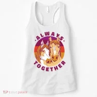 Always Together Horses Sunset Women's Tank Top thumb 0