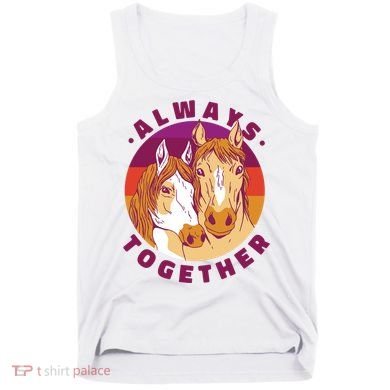 Always Together Horses Sunset Tank Top