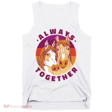 Always Together Horses Sunset Tank Top