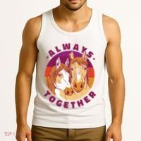 Always Together Horses Sunset Tank Top thumb 3