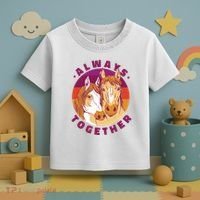 Always Together Horses Sunset Toddler T-Shirt thumb 3