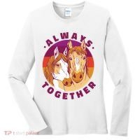 Always Together Horses Sunset Women's Long Sleeve Shirt thumb 0