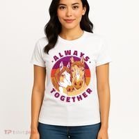 Always Together Horses Sunset Women's T-Shirt thumb 4