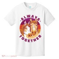 Always Together Horses Sunset Kids T-Shirt thumb 0