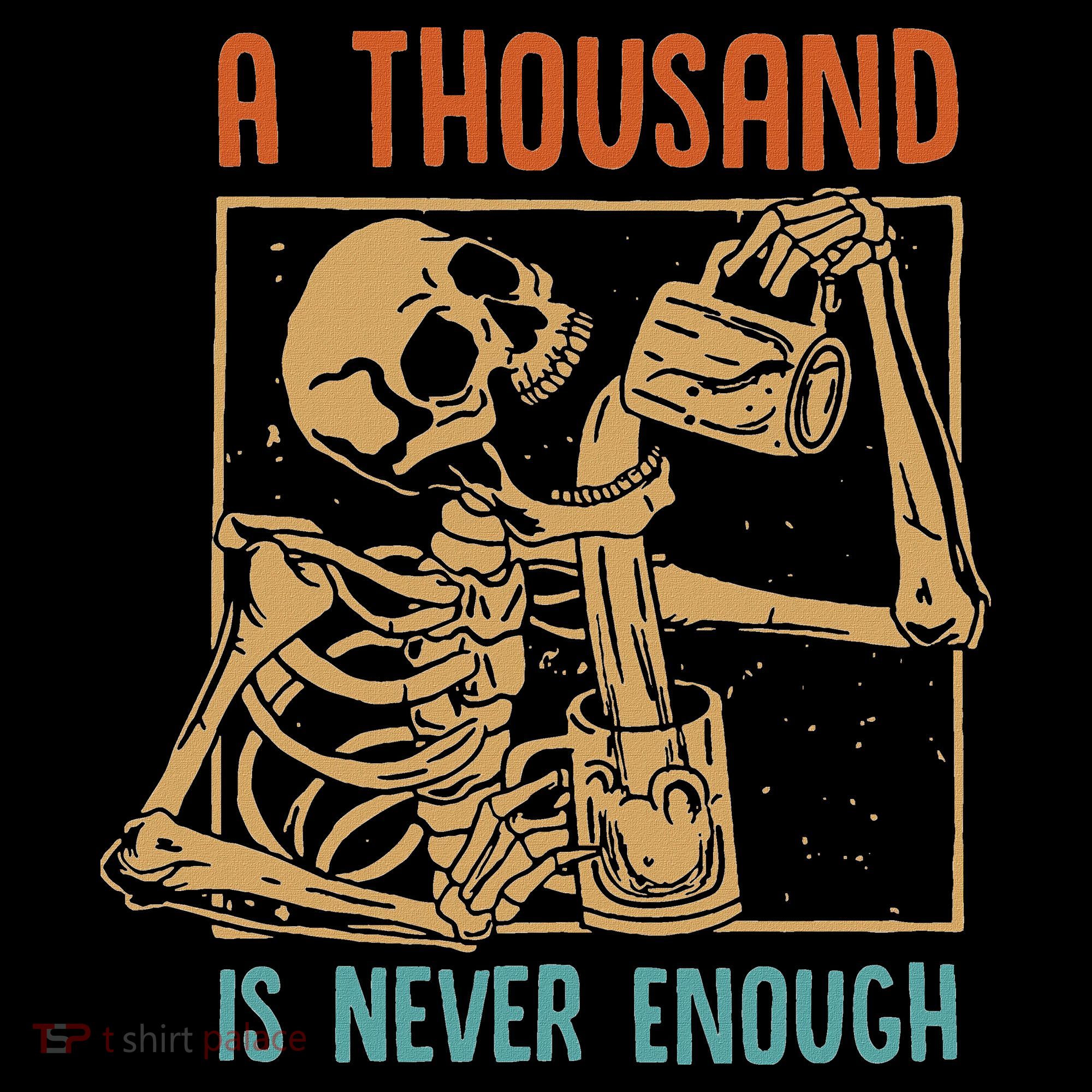 A Thousand Is Never Enough Skeleton Sober Sobriety Recovery Women's Hoodie