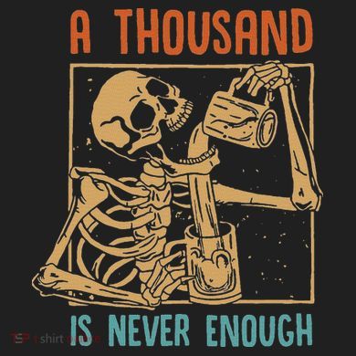A Thousand Is Never Enough Skeleton Sober Sobriety Recovery Tumbler