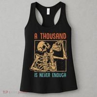 A Thousand Is Never Enough Skeleton Sober Sobriety Recovery Women's Tank Top thumb 3