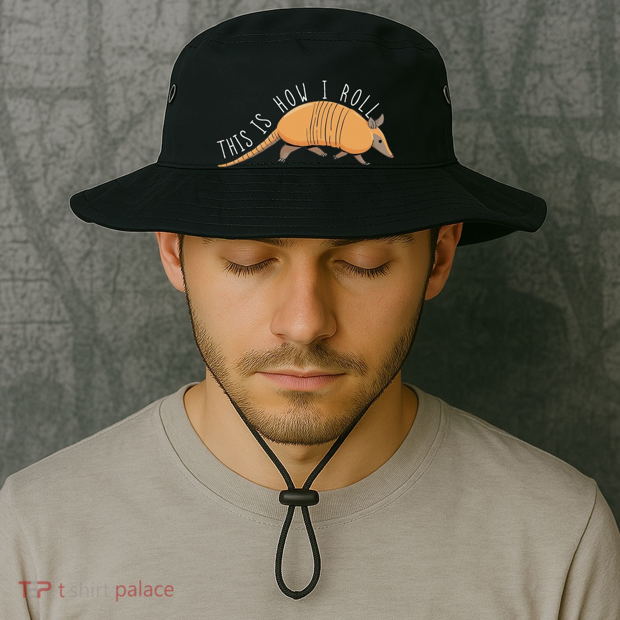 Armadillo This Is How I Roll Wildlife Armored Shell Bucket Hat