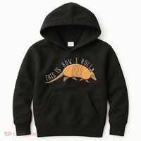 Armadillo This Is How I Roll Wildlife Armored Shell Kids Hoodie thumb 0