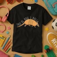 Armadillo This Is How I Roll Wildlife Armored Shell Kids T-Shirt thumb 3