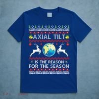 Axial Tilt Is The Reason For The Season Funny Ugly Christmas T-Shirt thumb 5