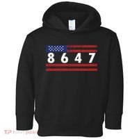 Anti Trump Impeach 47 8647 47th President US Flag Toddler Hoodie thumb 0
