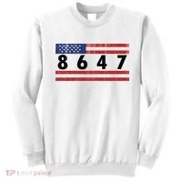 Anti Trump Impeach 47 8647 47th President US Flag Sweatshirt thumb 0