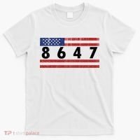 Anti Trump Impeach 47 8647 47th President US Flag T-Shirt thumb 0