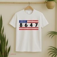 Anti Trump Impeach 47 8647 47th President US Flag T-Shirt thumb 2