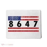 Anti Trump Impeach 47 8647 47th President US Flag Mousepad thumb 0