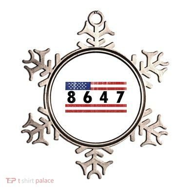Anti Trump Impeach 47 8647 47th President US Flag Ornament