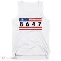 Anti Trump Impeach 47 8647 47th President US Flag Tank Top thumb 0