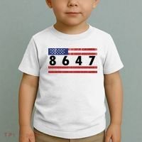 Anti Trump Impeach 47 8647 47th President US Flag Toddler T-Shirt thumb 2