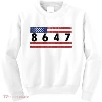 Anti Trump Impeach 47 8647 47th President US Flag Kids Sweatshirt thumb 0