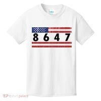 Anti Trump Impeach 47 8647 47th President US Flag Kids T-Shirt thumb 0