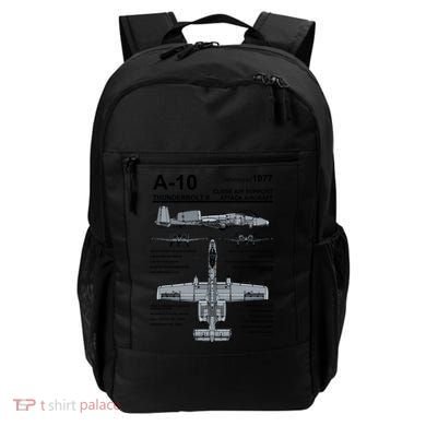A10 Thunderbolt Ii Warthog Military Jet Spec Diagram Backpack