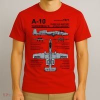 A10 Thunderbolt Ii Warthog Military Jet Spec Diagram T-Shirt thumb 3