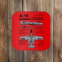 A10 Thunderbolt Ii Warthog Military Jet Spec Diagram Coaster thumb 0