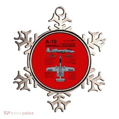 A10 Thunderbolt Ii Warthog Military Jet Spec Diagram Ornament