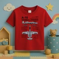 A10 Thunderbolt Ii Warthog Military Jet Spec Diagram Toddler T-Shirt thumb 3