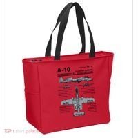 A10 Thunderbolt Ii Warthog Military Jet Spec Diagram Tote Bag thumb 2