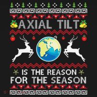 Axial Tilt Is The Reason For The Season Funny Ugly Christmas Women's Tank Top thumb 5