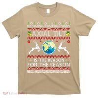 Axial Tilt Is The Reason For The Season Funny Ugly Christmas T-Shirt thumb 0