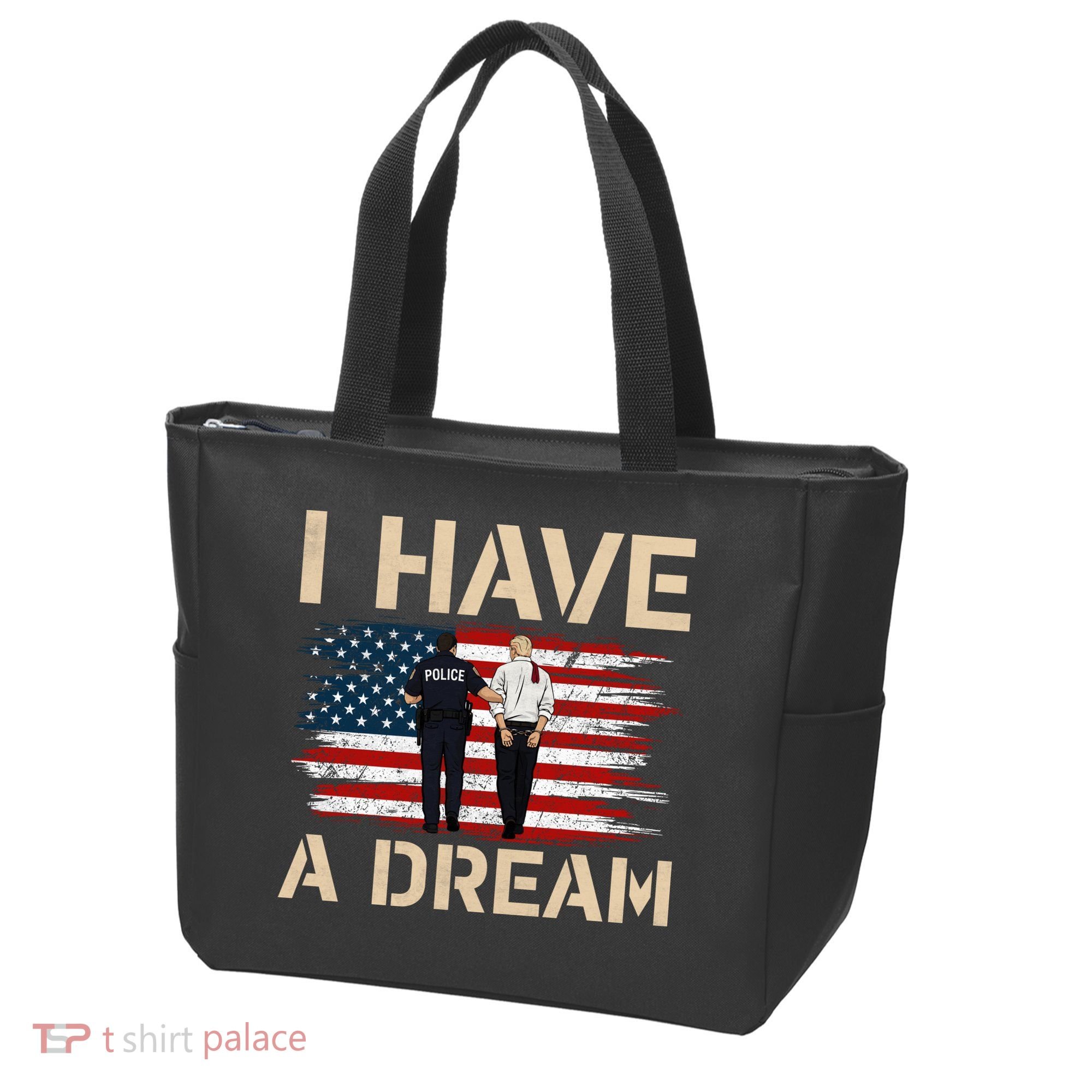 Anti Trump I Have A Dream Police Arrest Protest Tote Bag